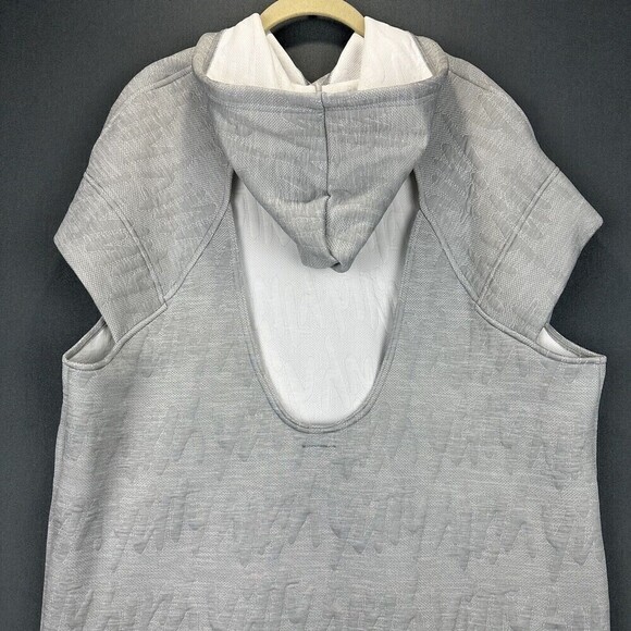 Yitty Major Label Backless Hoodie Dress Womens Large Heather Gray Fabletics - Picture 5 of 11